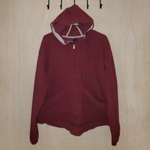 All in Motion Women's Burgundy Fleece Full Zip Hooded Sweatshirt, Size XL (GUC)